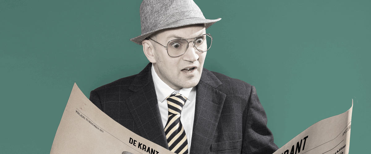 De man die elke dag de krant van gister krijgt en er nu genoeg van heeft